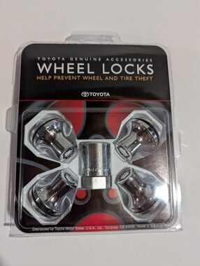 Toyota Wheel Locks  Nickel Chrome Plated Toyota Accessory PT276-60070